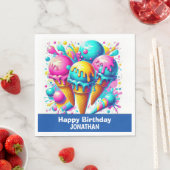 Eis Geburtstagsparty Serviette (Beispiel)