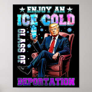 Eis Genieße Ein Eiskaltes Glas Der Abschiebung Poster