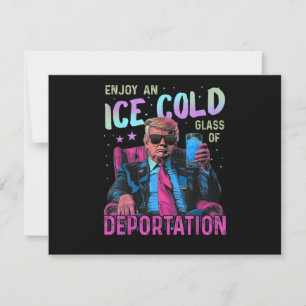 EIS Genießen Sie ein eisgekühltes Dankeskarte