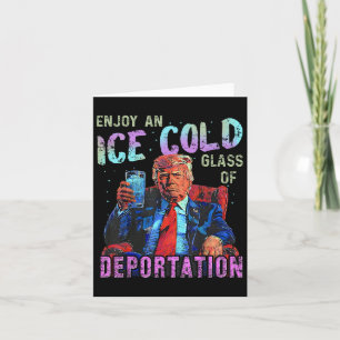 Eis genießt ein eiskaltes Gl der Deportation 1 Karte