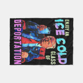 Eis genießt ein eiskaltes Gl der Deportation Fleecedecke (Vorderseite (Horizontal))