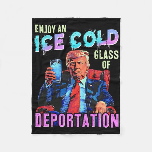 Eis genießt ein eiskaltes Gl der Deportation Fleecedecke (Vorderseite)