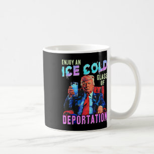 Eis genießt ein eiskaltes Gl der Deportation Kaffeetasse