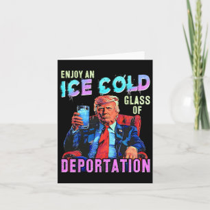 Eis genießt ein eiskaltes Gl der Deportation Karte