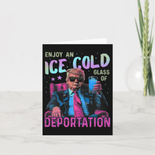 Eis genießt ein eiskaltes Gl der Deportation Karte