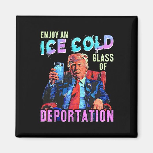 Eis genießt ein eiskaltes Gl der Deportation Magnet (Vorne)