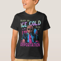 Eis genießt ein eiskaltes Gl der Deportation
