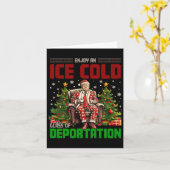 Eis genießt eine Eiskalte GL der Deportation Funny Karte (Gelbe Blume)