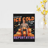 Eis genießt eine Eiskalte GL der Deportation Funny Karte (Gelbe Blume)