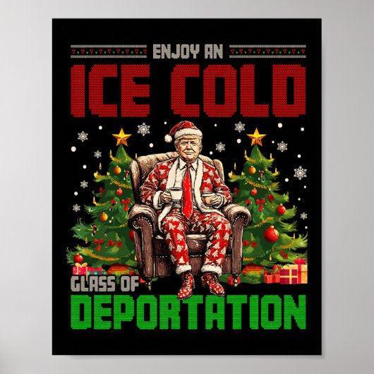 Eis genießt eine Eiskalte GL der Deportation Funny Poster (Vorne)