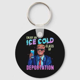 Eis genießt eine Eiskalte GL der Deportation Funny Schlüsselanhänger