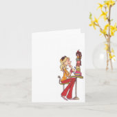 Eis Girl notecard Karte (Gelbe Blume)