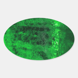 Eis - Glacial - Schön! Ovaler Aufkleber