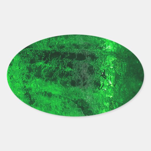 Eis - Glacial - Schön! Ovaler Aufkleber (Vorderseite)