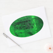 Eis - Glacial - Schön! Ovaler Aufkleber (Umschlag)