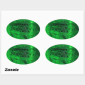 Eis - Glacial - Schön! Ovaler Aufkleber (Blatt)