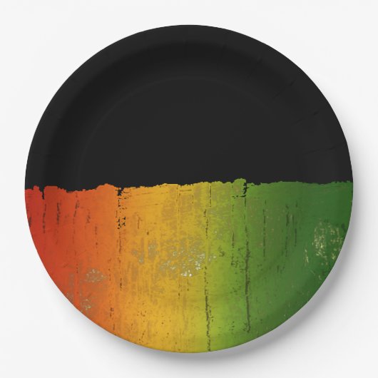 Eis-, Gold- und Grünbuch-Teller Pappteller (Vorderseite)