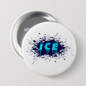 Eis-Graffiti-Typografie-Urban-Street-Art-Design Button (Vorne & Hinten)