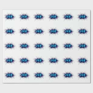 Eis-Graffiti-Typografie-Urban-Street-Art-Design Geschenkpapier
