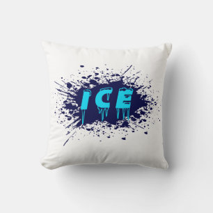 Eis-Graffiti-Typografie-Urban-Street-Art-Design Kissen
