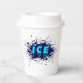 Eis-Graffiti-Typografie-Urban-Street-Art-Design Pappbecher