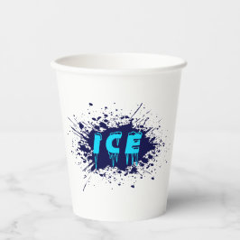 Eis-Graffiti-Typografie-Urban-Street-Art-Design Pappbecher