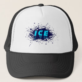 Eis-Graffiti-Typografie-Urban-Street-Art-Design Truckerkappe