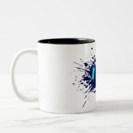 Eis-Graffiti-Typografie-Urban-Street-Art-Design Zweifarbige Tasse