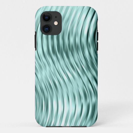 Eis-Grün kurvte Glasdruck iPhone 5 Case-Mate Hülle (Rückseite)