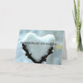 Eis-Herz Feiertagskarte (Rückseite)