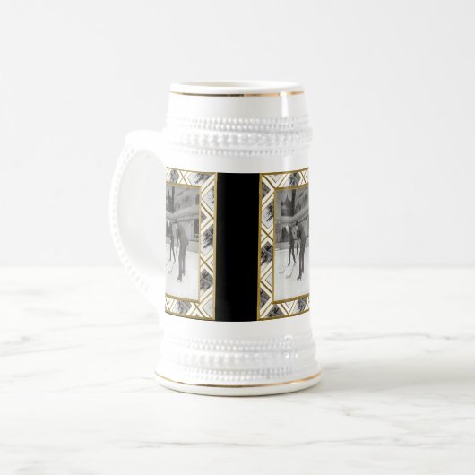 Eis-Hockey Bierglas (Vorderseite Links)