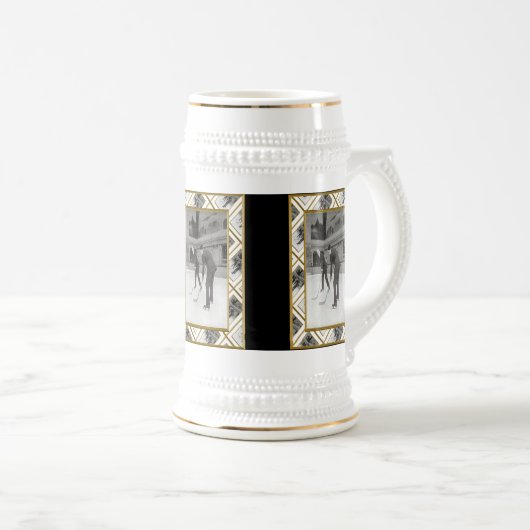 Eis-Hockey Bierglas (VorderseiteRechts)