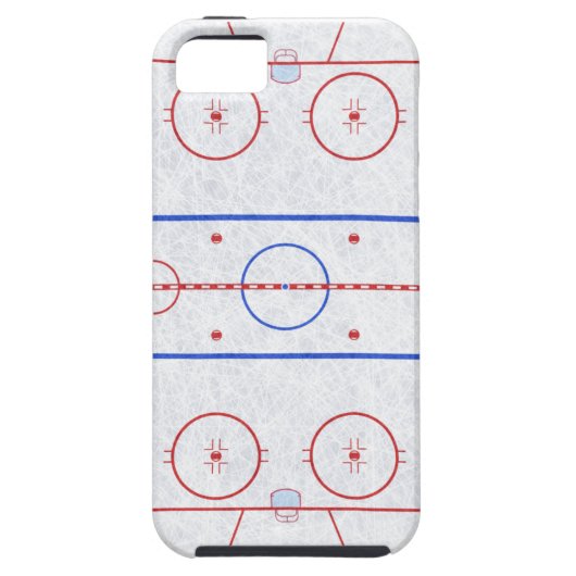 Eis-Hockey-Eisbahn Case-Mate iPhone Hülle (Rückseite)