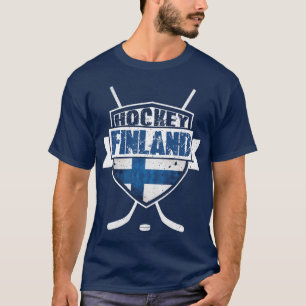 Eis-Hockey-Finnland-Schild Suomi T-Shirt
