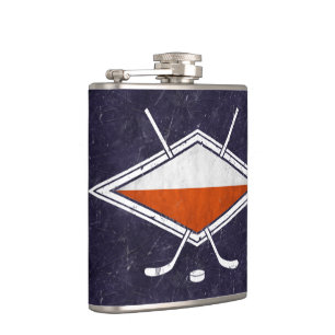 Eis-Hockey-Flaggen-Logo-angesagte Flasche Polens Flachmann