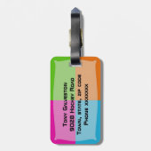 Eis-Hockey Gepäckanhänger (Rückseite vertikal)