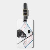 Eis-Hockey-Gepäckanhänger Gepäckanhänger (Vorderseite vertikal)