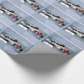 Eis-Hockey Geschenkpapier (Ecke)