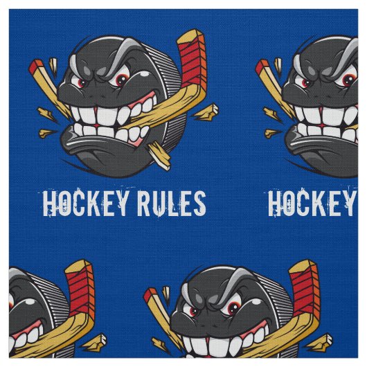 Eis-Hockey-Gewebe durch das Yard, IHR TEXT, FARBEN Stoff (Muster)