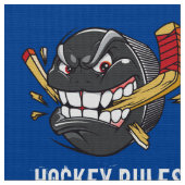 Eis-Hockey-Gewebe durch das Yard, IHR TEXT, FARBEN Stoff (Nahaufnahme)