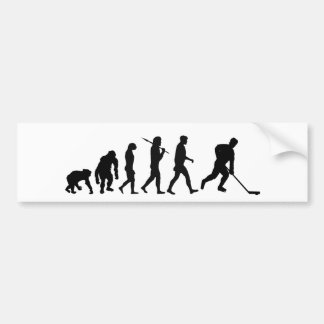 Eis-Hockey-Hockey-Spieler-Evolutions-Autoaufkleber Autoaufkleber