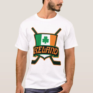 Eis-Hockey-Logo Irlands irisches T-Shirt