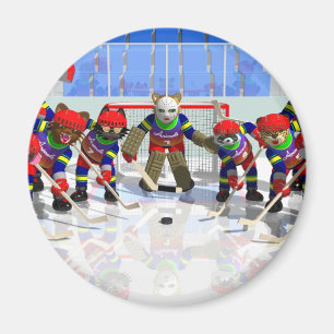 Eis-Hockey Magnet