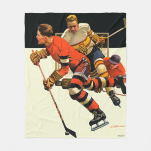 Eis-Hockey-Match Fleecedecke