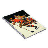 Eis-Hockey-Match Notizblock (Rechte Seite)