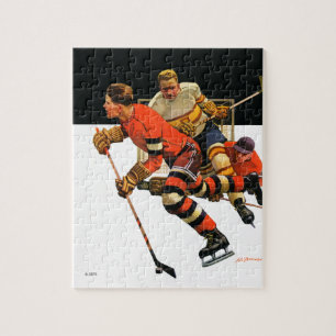 Eis-Hockey-Match Puzzle