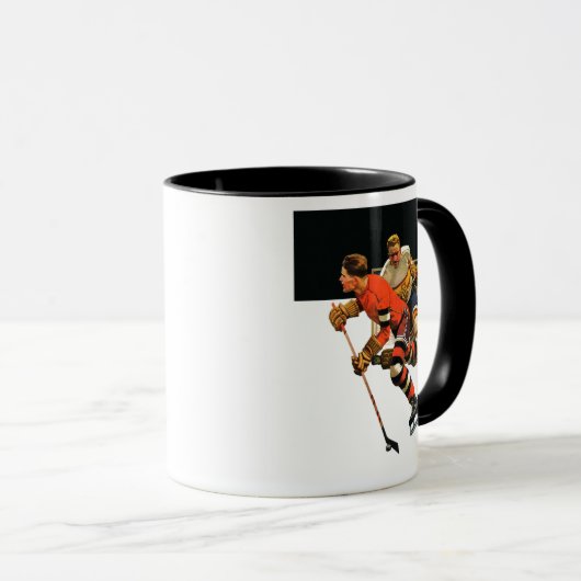 Eis-Hockey-Match Tasse (VorderseiteRechts)