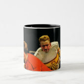 Eis-Hockey-Match Zweifarbige Tasse (Mittel)