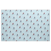 Eis-Hockey-Musterblau Stoff (Fat Quarter (45,7 x 55,9 cm))