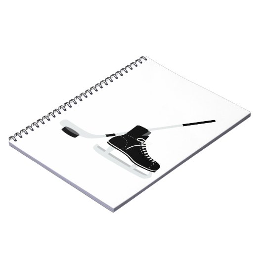 Eis-Hockey Notizblock (Linke Seite)